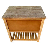 Side Table / Bed side Table in solid wood with Weathered Finish
