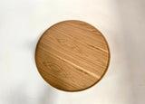 Metal Legs & Wooden Top Round Coffee table in Oak Veneer