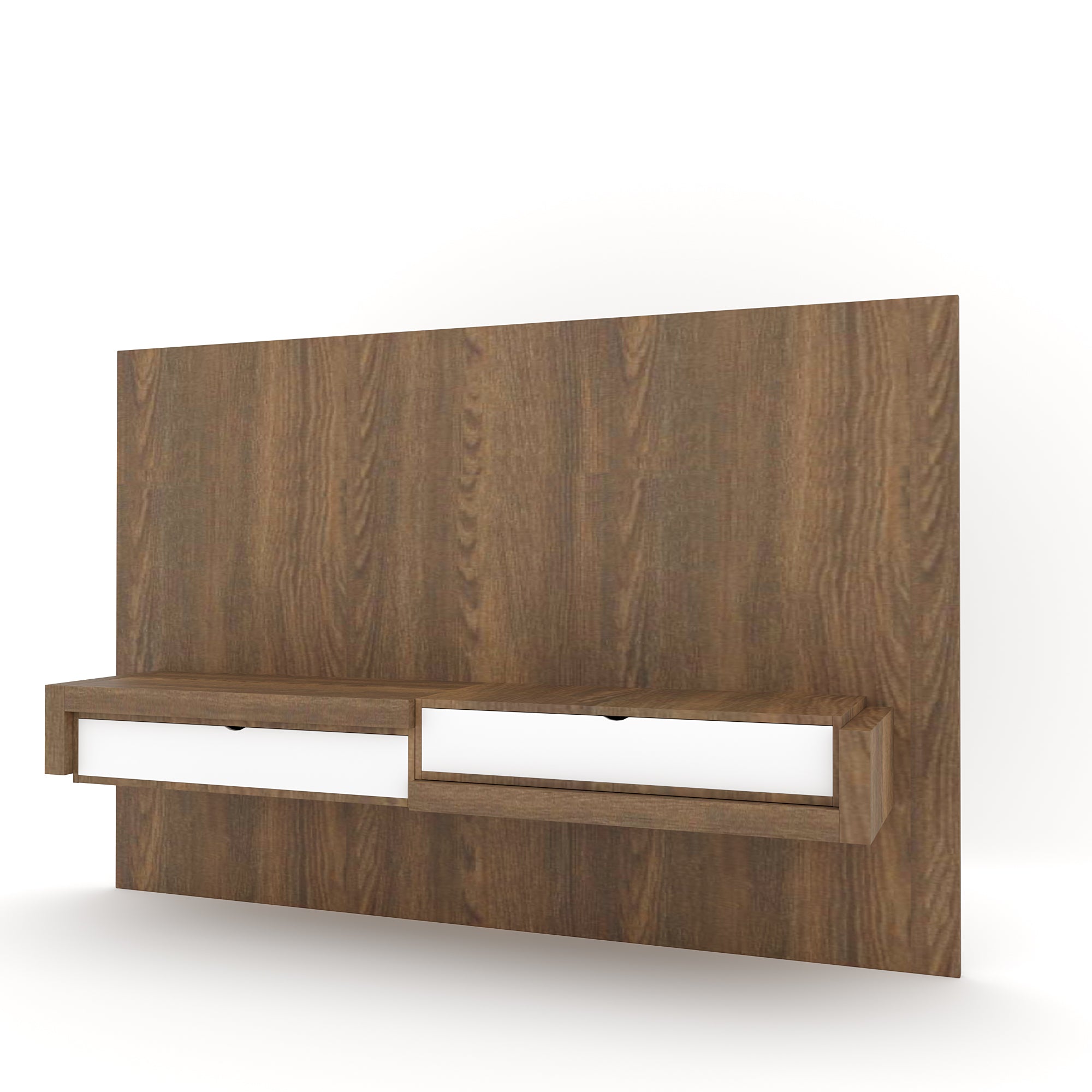 TV Unit / TV Stand-Pre laminate Finish Teak Color board Engineered Wood TV Entertainment Unit